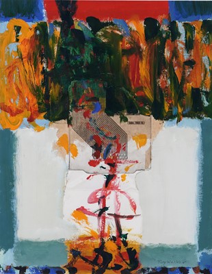 Lot 43 - Roy Walker - Sudden Rain | gouache and acrylic