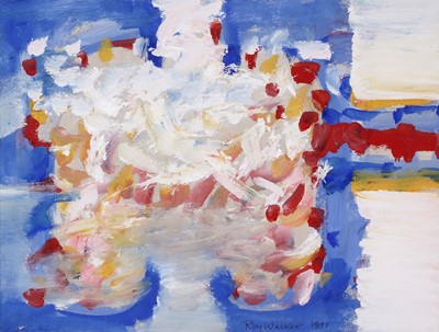 Lot 36 - Roy Walker - Big Sun and Sea | acrylic