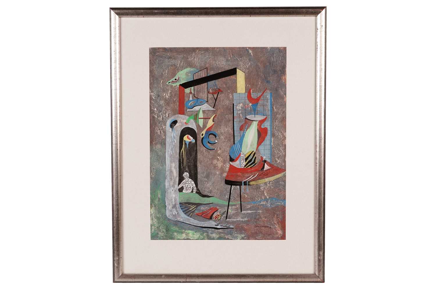 Lot 18 - Conroy Maddox - The Experiment | gouache