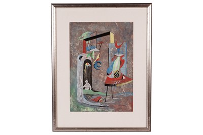 Lot 18 - Conroy Maddox - The Experiment | gouache