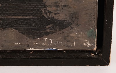 Lot 13 - In the manner of John Tunnard - Red & Black | oil