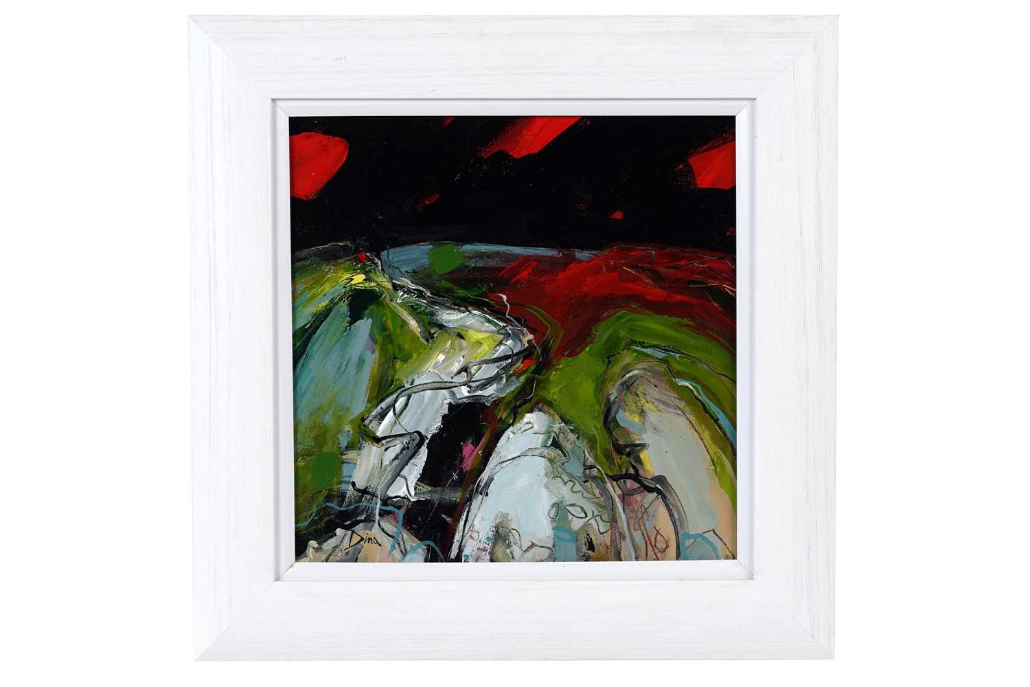 Lot 52 - Dina Campbell - Beach Path and Black Sky | acrylic