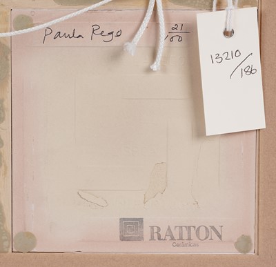 Lot 89 - Paula Rego - Four Ratton Ceramicas tiles produced for the Tate | printed tiles