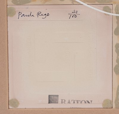 Lot 89 - Paula Rego - Four Ratton Ceramicas tiles produced for the Tate | printed tiles