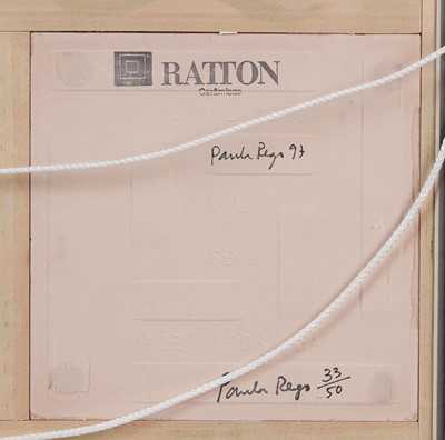 Lot 88 - Paula Rego - Six Ratton Ceramicas tiles produced for the Tate | printed tiles