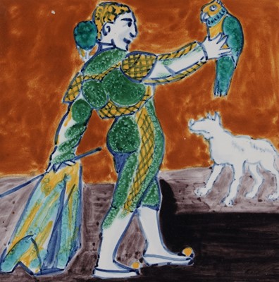 Lot 88 - Paula Rego - Six Ratton Ceramicas tiles produced for the Tate | printed tiles