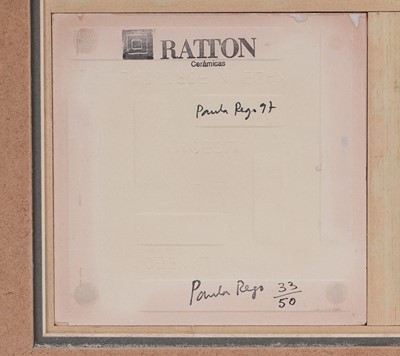 Lot 88 - Paula Rego - Six Ratton Ceramicas tiles produced for the Tate | printed tiles