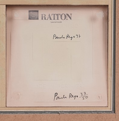 Lot 88 - Paula Rego - Six Ratton Ceramicas tiles produced for the Tate | printed tiles