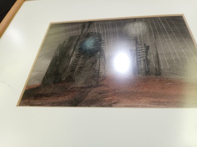 Lot 510 - John Tunnard - Abstract shapes in a Landscape | watercolour
