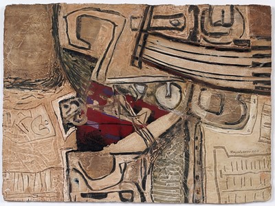 Lot 40 - Roy Walker - In The Boatyard | oil