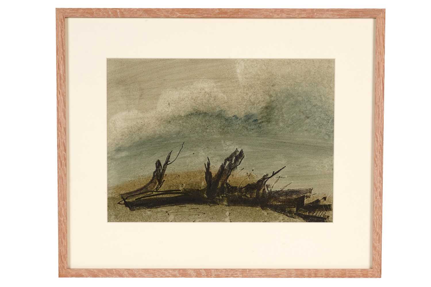 Lot 519 - John Tunnard - Log | watercolour and black chalk