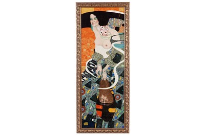 Lot 125 - Harold Edward Little After Gustav Klimt - Judith II (Salome) | oil