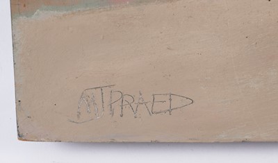 Lot 58 - Michael J. Praed - Roof Shapes | oil