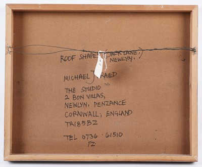 Lot 58 - Michael J. Praed - Roof Shapes | oil