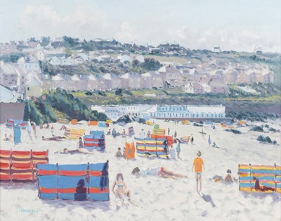 Lot Douglas Hill - Porthmeor Beach | oil