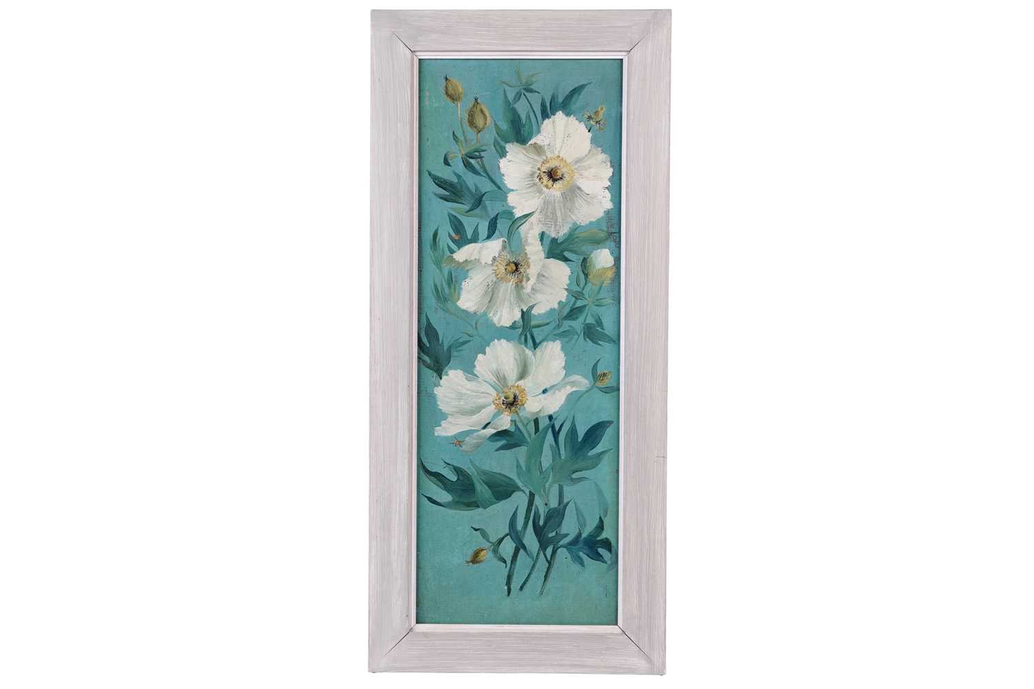 Lot 73 - Style of Mary Fedden - White poppies | oil