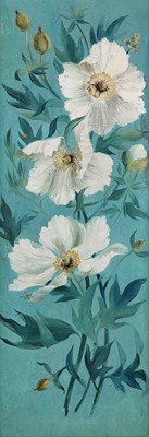 Lot 73 - Style of Mary Fedden - White poppies | oil