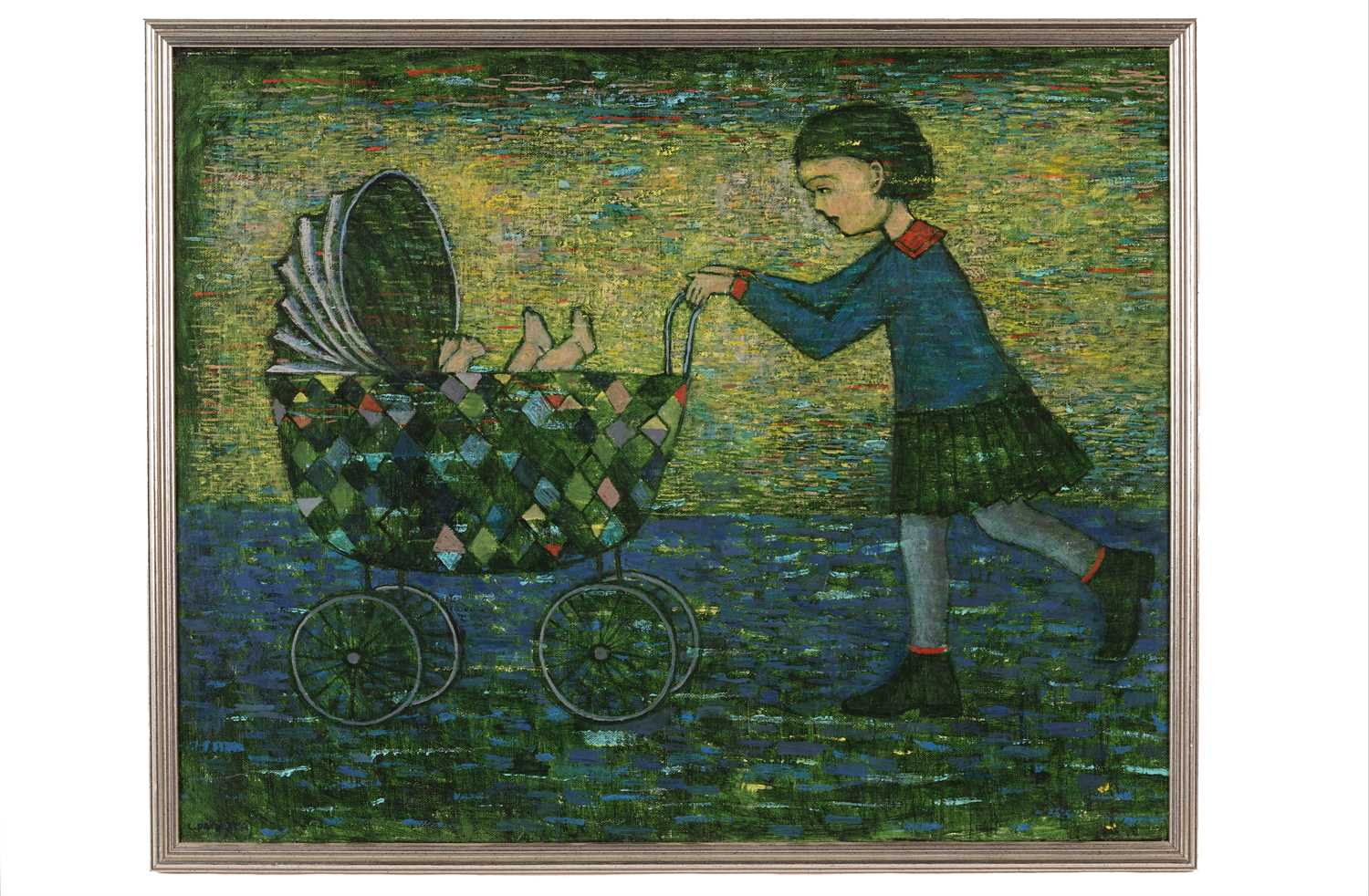 Lot Lucyna Patalita - Girl with Pram | oil
