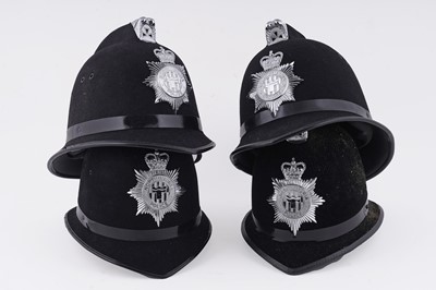 Lot 149 - A collection of four Northumbria Police helmets