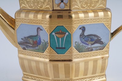 Lot 921 - A fine and rare Berlin 'en mosaique' tea and coffee service
