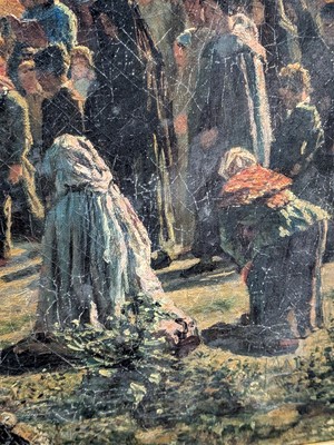 Lot 53 - George Sherwood Hunter after Jules Breton - The Blessing of the Wheat | oil