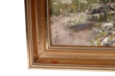 Lot 203 - Elizabeth Adela Forbes - Gathering Flowers in a Wild Meadow, an Impressionist scene | oil
