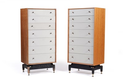 Lot 586 - G Plan: a pair of oak ‘Librenza’ chest of drawers
