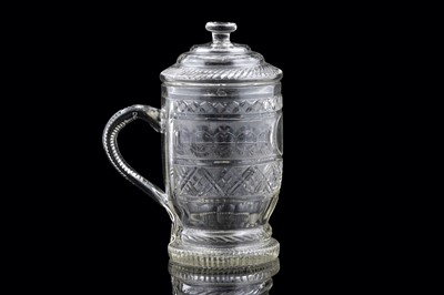 Lot 939 - A 19th Century cutglass goblet and cover