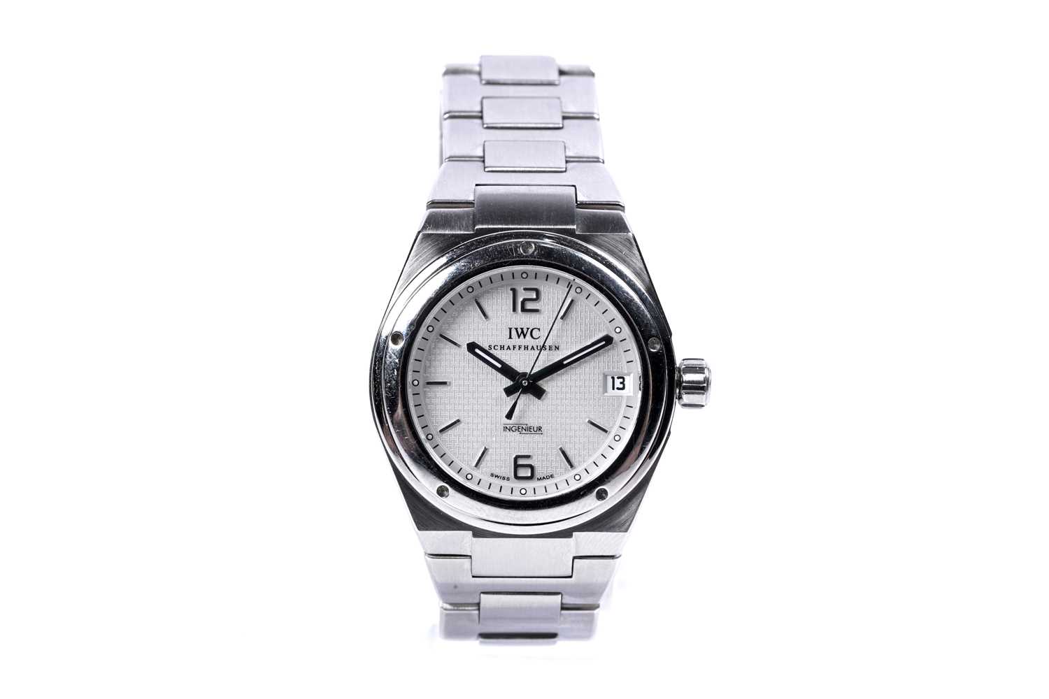Lot 617 - IWC: a stainless steel cased midsized automatic wristwatch