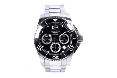 Lot 390 - Longines Hydro Conquest: a stainless steel cased automatic chronograph wristwatch