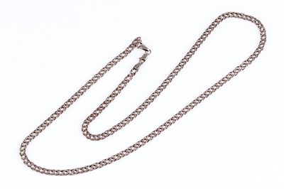 Lot 114 - A 9ct fancy link neck chain