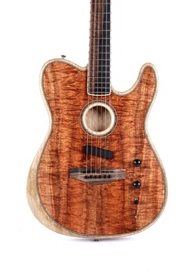 Lot 126 - A 2019 Fender Acoustasonic Telecaster, six string electric guitar model