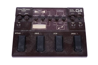 Lot 202 - Four Guitar pedals; and a blue tooth controller
