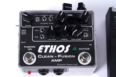 Lot 202 - Four Guitar pedals; and a blue tooth controller