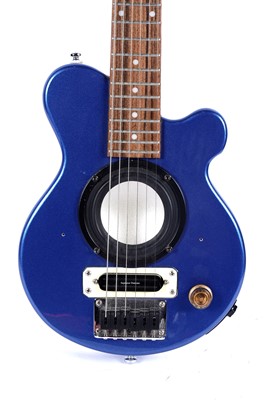 Lot 109 - A Pignose PGG travel guitar; and a home-made headless guitar