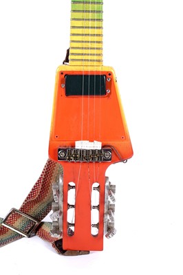 Lot 109 - A Pignose PGG travel guitar; and a home-made headless guitar