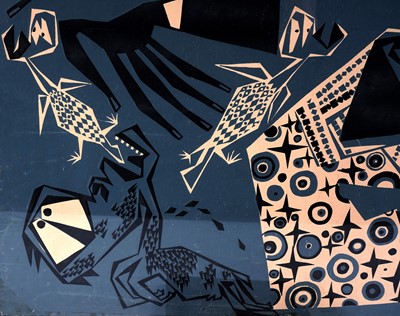 Lot 754 - Susanne Wenger - Diviner for Obatala with accompanying book | screenprint