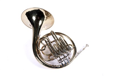 Lot 10 - A Boosey and Hawkes 400 French horn with case