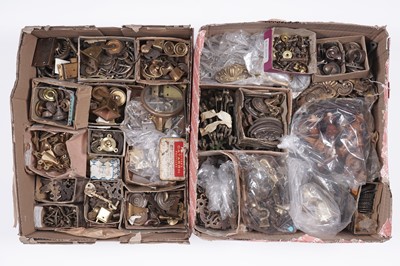 Lot 619 - A selection of door furniture