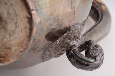 Lot 41 - A 19th Century Tibetan silver ewer