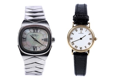 Lot 70 - A contemporary lady's Breil wristwatch; another wristwatch; and a selection of costume jewellery