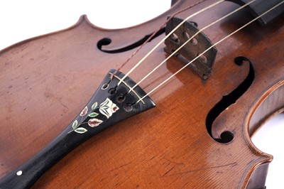 Lot 24 - A German E. R. Schmidt Amati violin