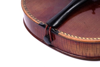 Lot 28 - An inlaid violin