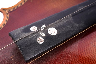 Lot 28 - An inlaid violin