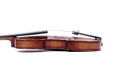 Lot 28 - An inlaid violin