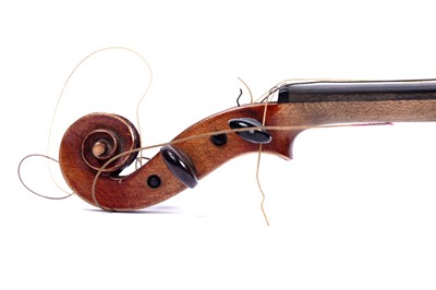 Lot 28 - An inlaid violin