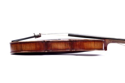 Lot 28 - An inlaid violin
