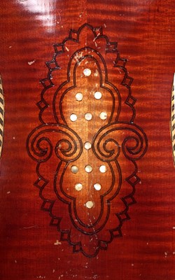 Lot 28 - An inlaid violin