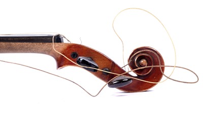 Lot 28 - An inlaid violin