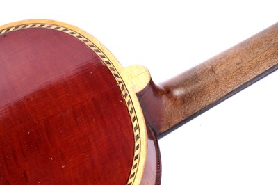 Lot 28 - An inlaid violin